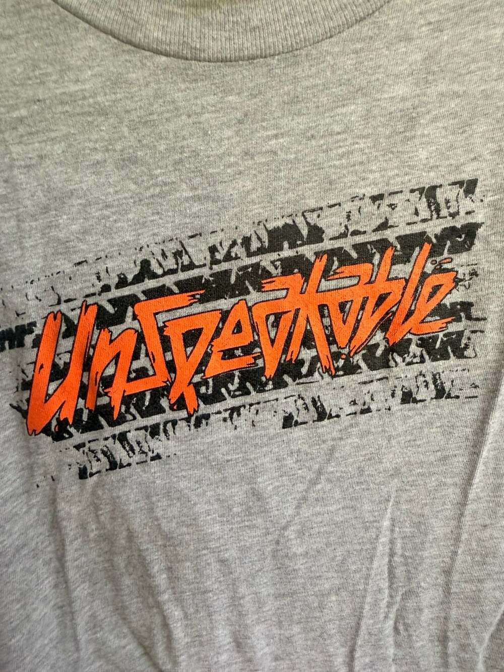 Bella Canvas Kids Unspeakable Tire Track Graphic T-Shirt Gray Size S 6-8